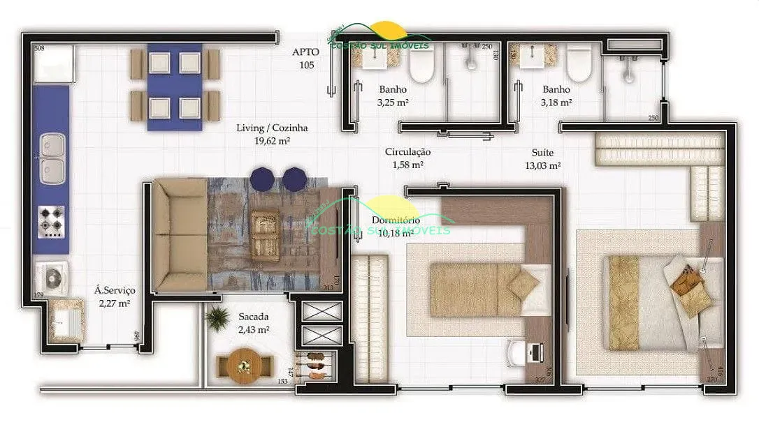 Apartamento, 2 quartos, 75 m² - Foto 24