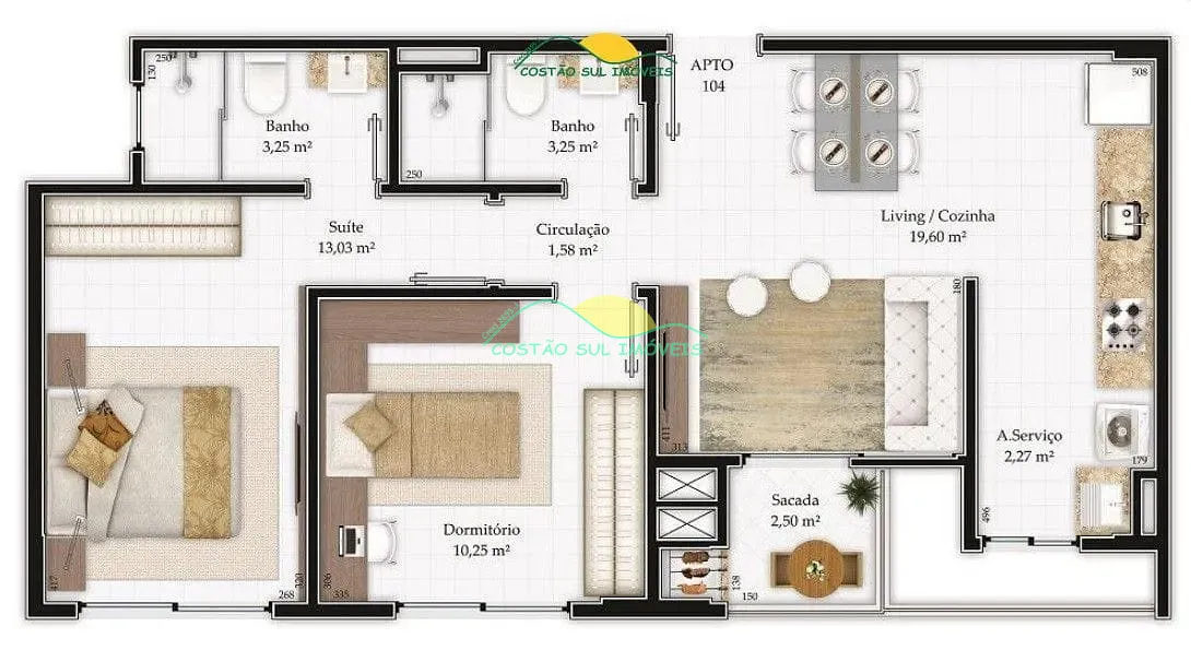 Apartamento, 2 quartos, 75 m² - Foto 23