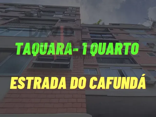 Apartamento 1 quarto e 1 banheiro, à venda, no bairro Tanque em Rio de Janeiro