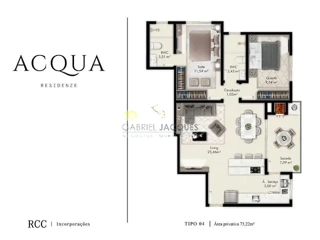 Apartamento 2 quartos e 2 banheiros, à venda, no bairro Pagani em Palhoça