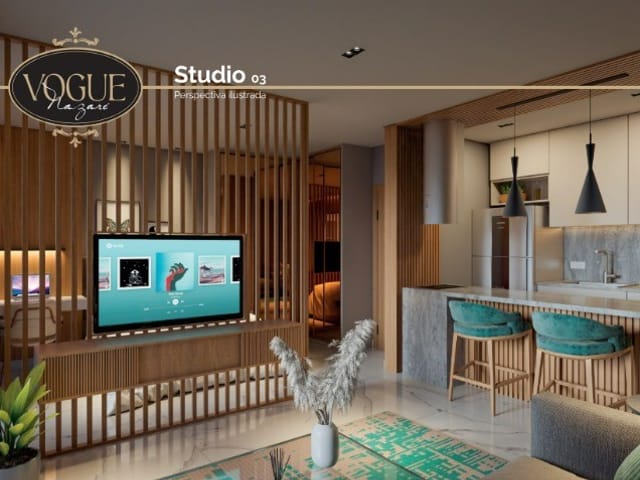 Foto do Apartamento - Studio de 50 m² com 1 vaga à venda no Vogue Residence em Nazaré, Belém | Salomão Mendes Imóveis