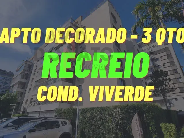 Apartamento 3 quartos e 3 banheiros, à venda, no bairro Recreio dos Bandeirantes em Rio de Janeiro