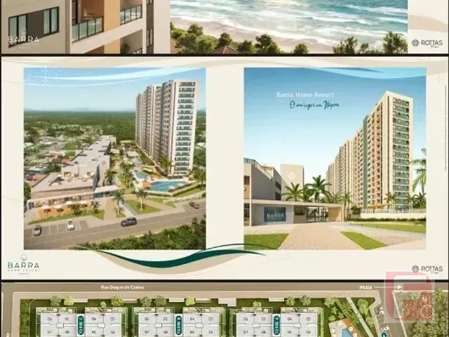 Apartamento 2 quartos e 2 banheiros, à venda, no bairro Barra do Saí em Itapoá