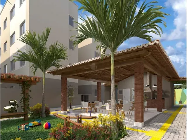 Apartamento 2 quartos e 1 banheiro, à venda, no bairro Guajeru em Fortaleza