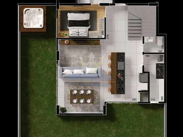 Apartamento com 91m² 3 quartos e 2 banheiros, à venda, no bairro Jardim Carvalho em Ponta Grossa