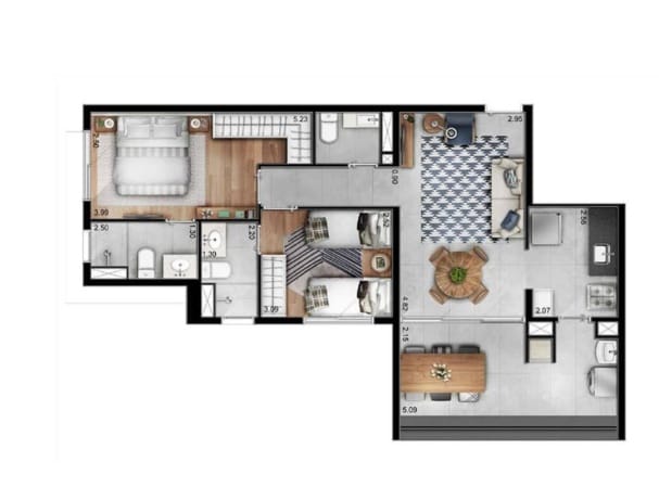 Apartamento, 2 quartos, 74 m² - Foto 14