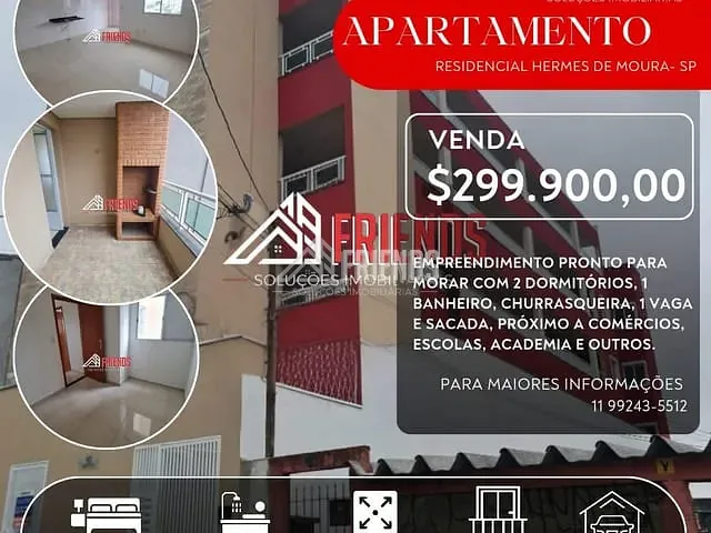 Apartamento com 43m² 2 quartos e 1 banheiro, à venda, no bairro Artur Alvim em São Paulo