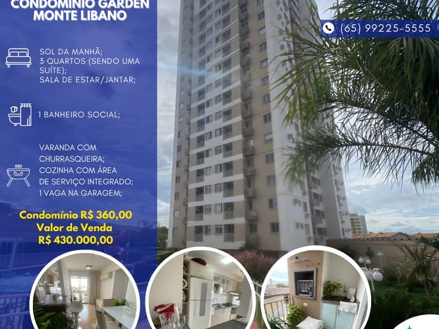Foto do Apartamento - Apartamento à venda no Garden Monte Líbano, Despraiado, Cuiabá-MT | Imobiliária das Nações
