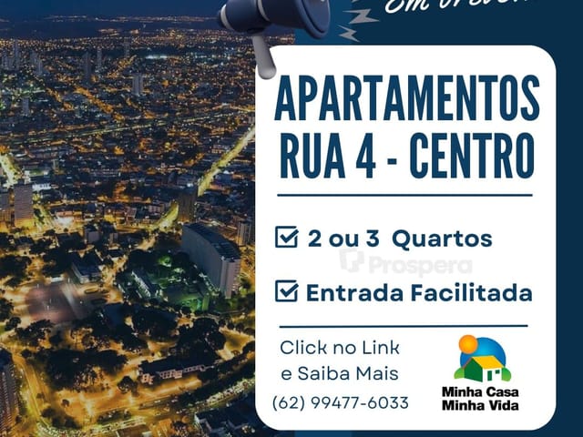 Foto do Apartamento - Lançamento - Apartamento de 2 ou 3 quartos - Rua 4 Centro - Minha Casa Minha Vida | Prospera Soluções Imobiliárias