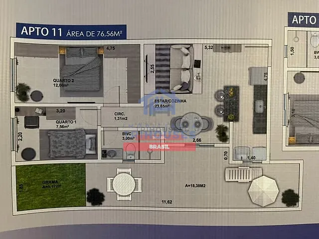 Apartamento com 109m² 2 quartos e 1 banheiro, à venda, no bairro Fazendinha em Curitiba