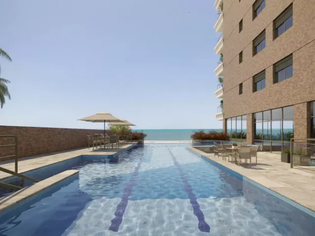 Foto do Apartamento - Apartamento Square Family Club, Praia da Enseada, Frente Mar à venda, Bertioga, SP, 2 suítes, 2 vagas, piscina, varanda gourmet, lazer completo, 112m² | Tamara Velloso Corretora de Imóveis