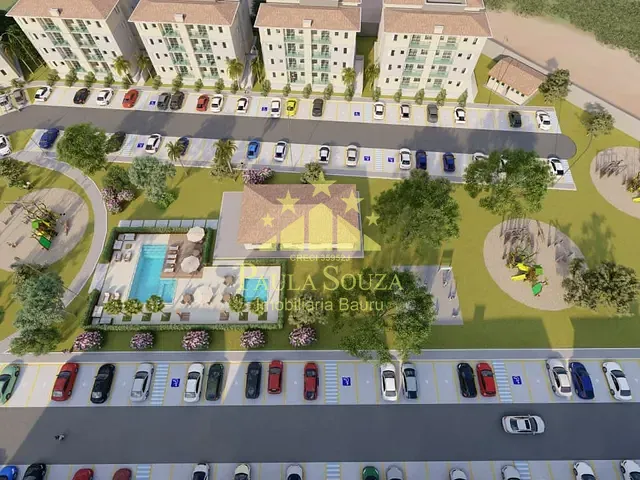 Apartamento com 82m² 2 quartos e 1 banheiro, à venda, no bairro Parque Viaduto em Bauru