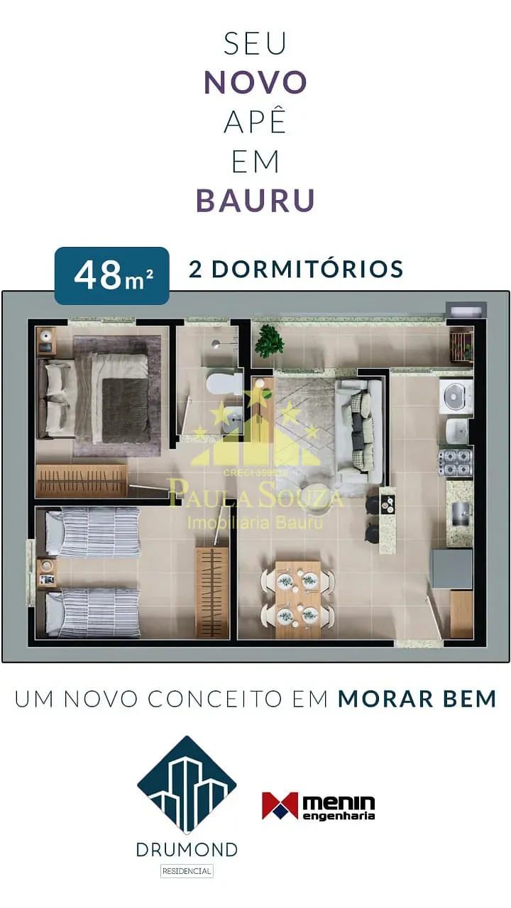 Apartamento, 2 quartos, 48 m² - Foto 5