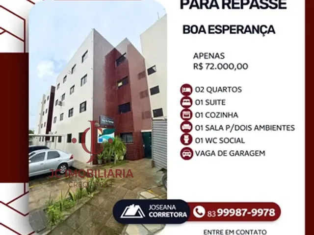 Apartamento 2 quartos e 2 banheiros, à venda, no bairro Planalto Boa Esperança em João Pessoa