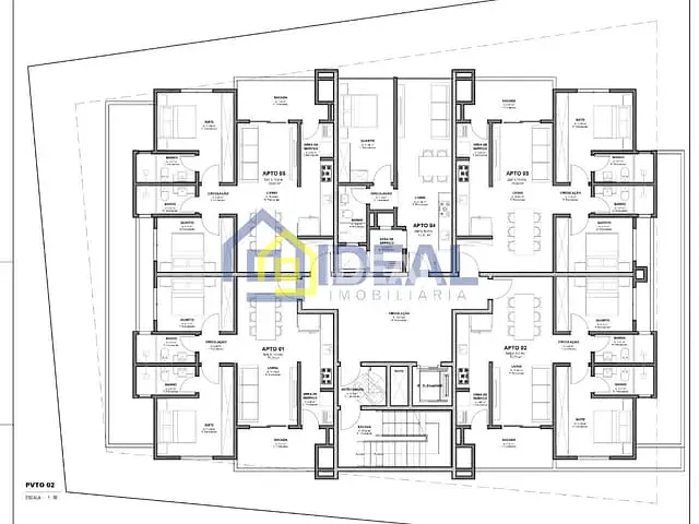 Apartamento 2 quartos e 2 banheiros, à venda, no bairro Balneário em Piratuba