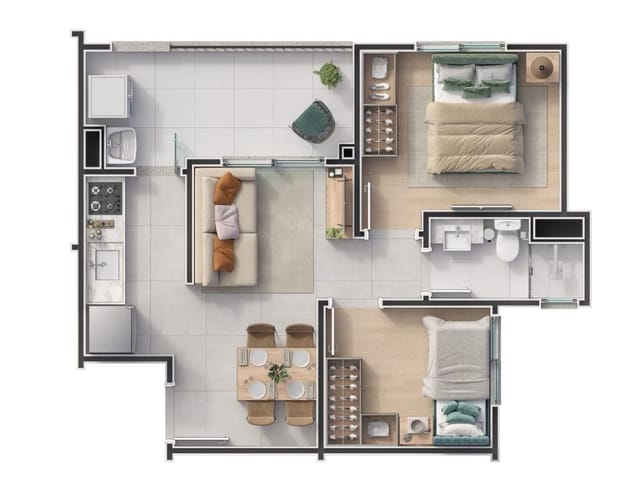 Foto do Apartamento - Apartamento com 2 dormitórios à venda, 47 m² por R$ 445.955,00 - Vila Sônia - São Paulo/SP | PRADO e AZEVEDO NEGOCIOS IMOBILIARIOS LTDA