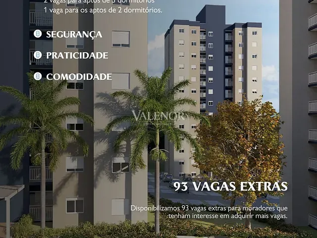 Apartamento com 58m² 2 quartos e 2 banheiros, à venda, no bairro Parque Santa Isabel em Itupeva