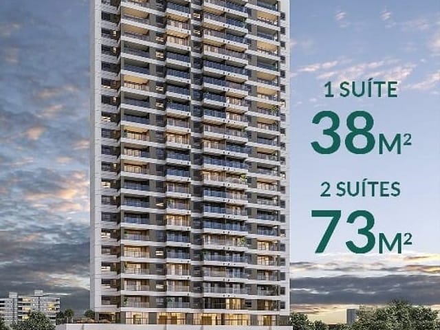 Foto do Apartamento - O All Campo Belo traz apartamentos de 1 ou 2 dormitórios 38m² e 73m² Com lavabo e vaga de garagem, ideal para morar ou investir - Oportunidade | Lares e Andares Imóveis