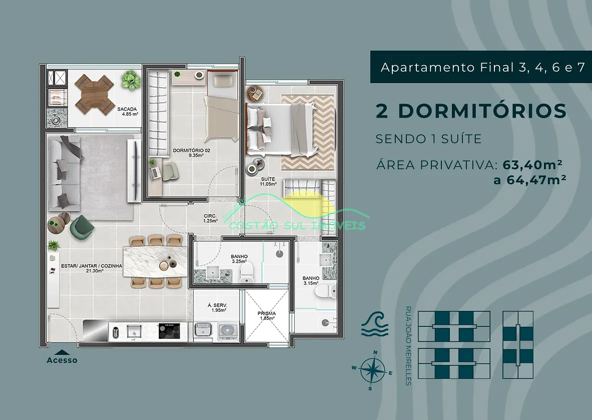 Apartamento, 2 quartos, 63 m² - Foto 24