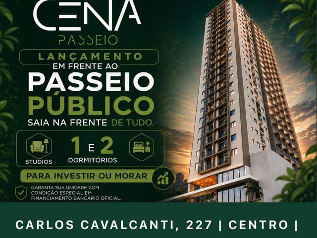 Apartamento 1 quarto e 1 banheiro, à venda, no bairro Centro em Curitiba