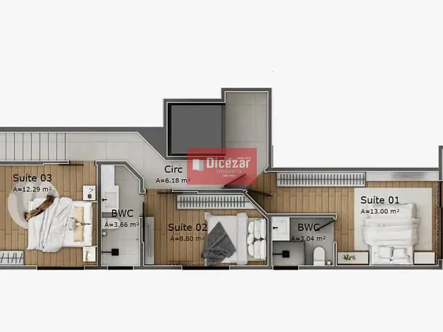 Apartamento 3 quartos e 2 banheiros, à venda, no bairro Itacolomi em Balneário Piçarras