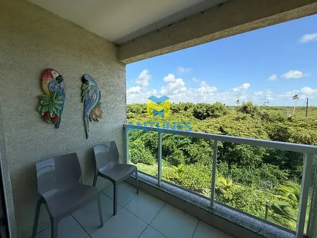 Apartamento com 65m² 2 quartos e 2 banheiros, para alugar, no bairro Muro Alto em Ipojuca