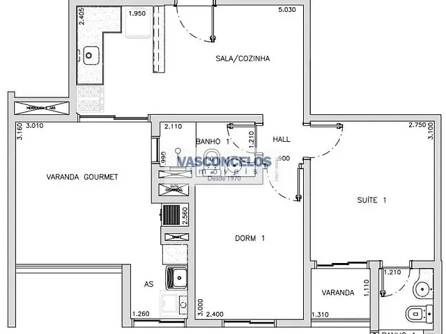 Apartamento 2 quartos e 2 banheiros, à venda, no bairro Jardim Oswaldo Cruz em São José dos Campos