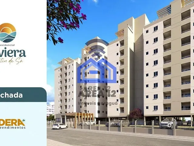 Apartamento com 61m² 2 quartos e 2 banheiros, à venda, no bairro Martim de Sá em Caraguatatuba