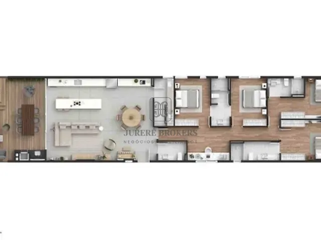 Apartamento com 214m² 4 quartos e 4 banheiros, à venda, no bairro Cacupé em Florianópolis