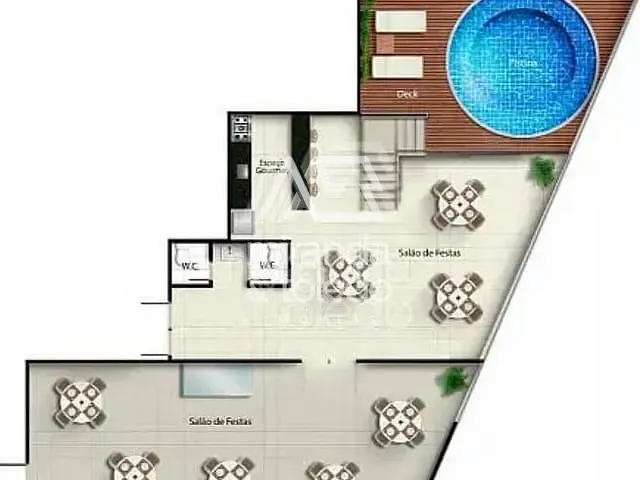 Apartamento com 92m² 3 quartos e 2 banheiros, à venda, no bairro Centro em Guarapari