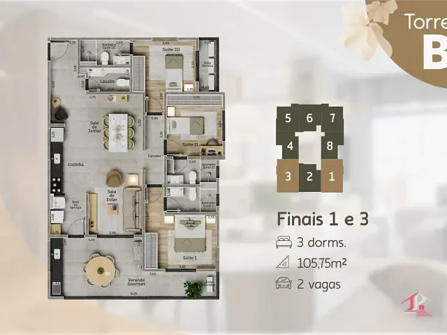 Apartamento 3 quartos e 4 banheiros, à venda, no bairro Centro em Itanhaém