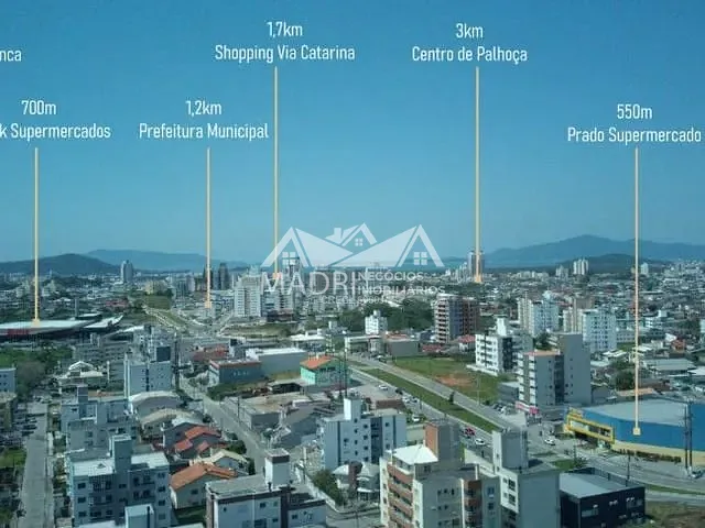 Apartamento com 88m² 2 quartos e 1 banheiro, à venda, no bairro Passa Vinte em Palhoça