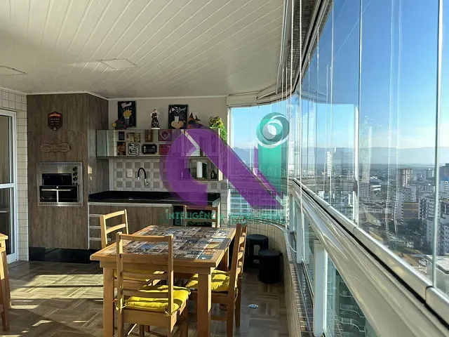Apartamento 4 quartos e 3 banheiros, à venda, no bairro Guilhermina em Praia Grande