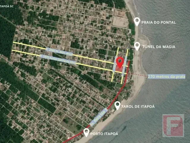 Apartamento com 52m² 2 quartos e 1 banheiro, à venda, no bairro Pontal do Norte em Itapoá