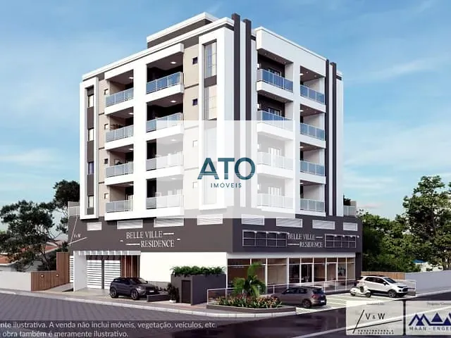 Apartamento 2 quartos e 1 banheiro, à venda, no bairro Centro em Tijucas