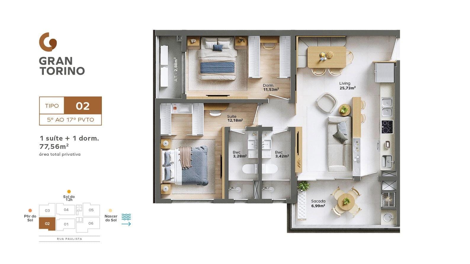 Apartamento, 2 quartos, 77 m² - Foto 17