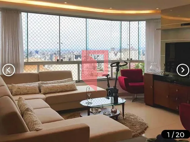 Apartamento com 145m² 4 quartos e 3 banheiros, à venda, no bairro Santo Antônio em Belo Horizonte