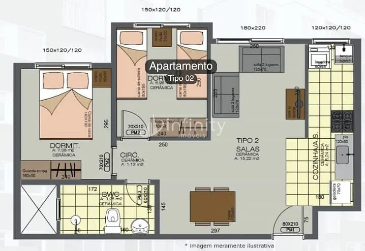 Apartamento, 2 quartos, 46 m² - Foto 20