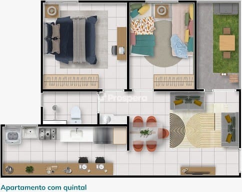 Apartamento, 2 quartos, 46 m² - Foto 4