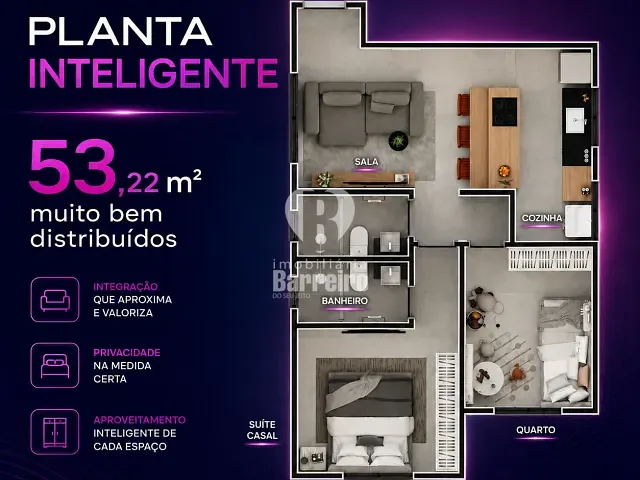 Apartamento 2 quartos e 1 banheiro, à venda, no bairro Barreiro em Belo Horizonte