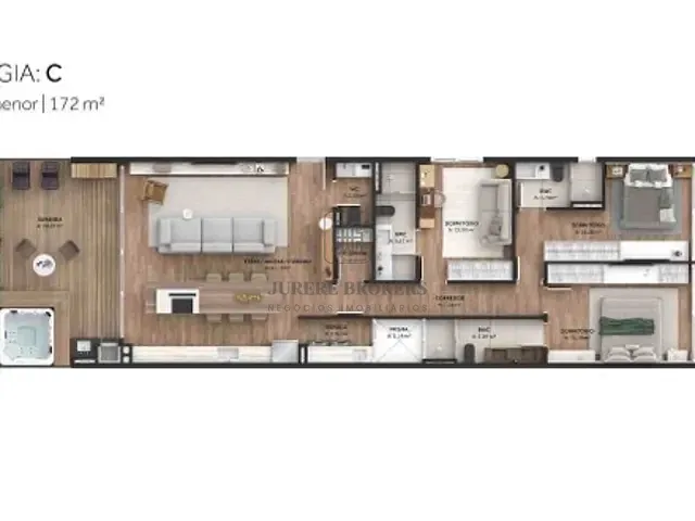 Apartamento com 187m² 3 quartos e 4 banheiros, à venda, no bairro Cacupé em Florianópolis