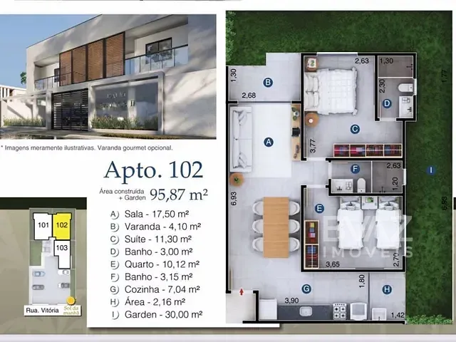 Apartamento com 72m² 2 quartos e 2 banheiros, à venda, no bairro Palmeiras em Cabo Frio