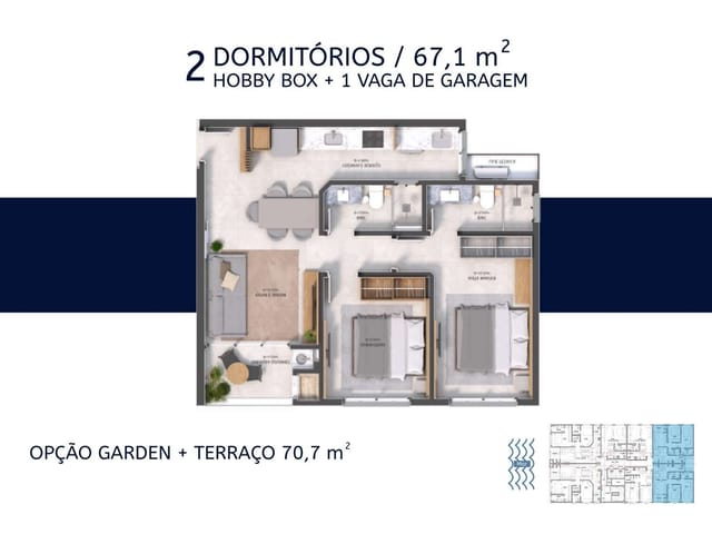Foto do Apartamento - Apartamentos com 2 Dormitórios à venda no Saco dos Limões em Florianópolis, Santa Catarina ( ENTREGA EM 2028) | Costão Sul Imóveis