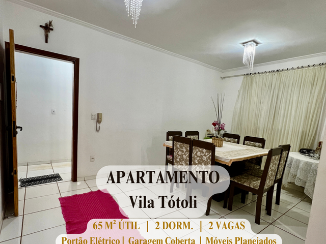 Apartamento com 70m² 2 quartos e 1 banheiro, à venda, no bairro Vila Totoli em Franca