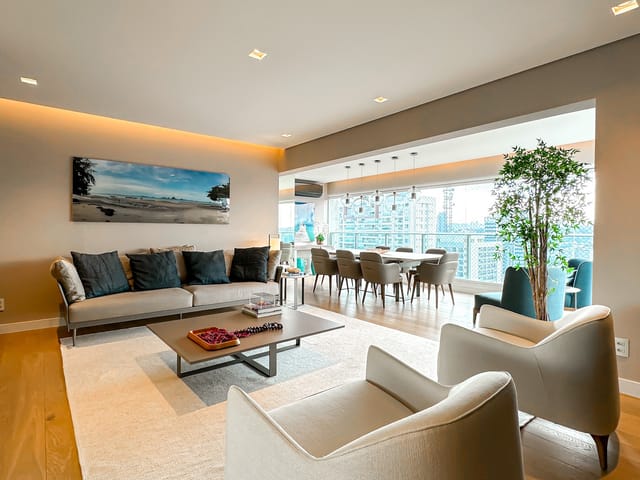 Foto do Apartamento - Apartamento Sofisticado Mobiliado no Condomínio Brooklin Xpression | 132m² | 3 Suítes | 3 Vagas | Nexhome Real Estate