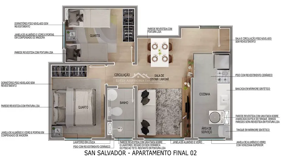 Apartamento, 2 quartos, 43 m² - Foto 18