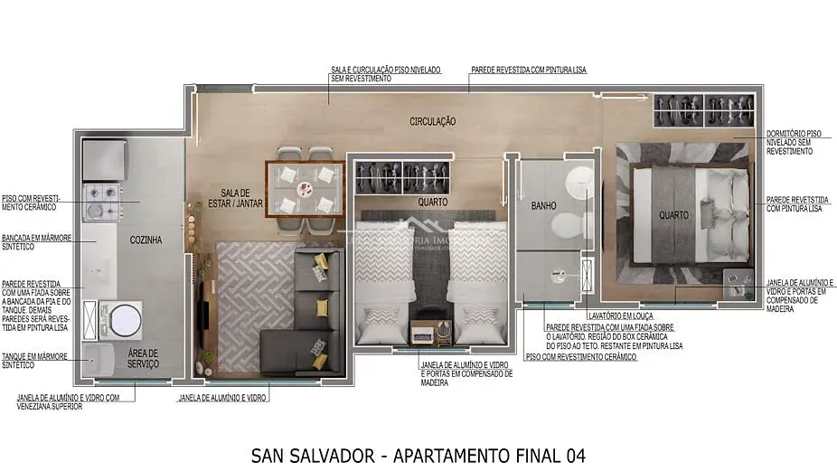 Apartamento, 2 quartos, 43 m² - Foto 19