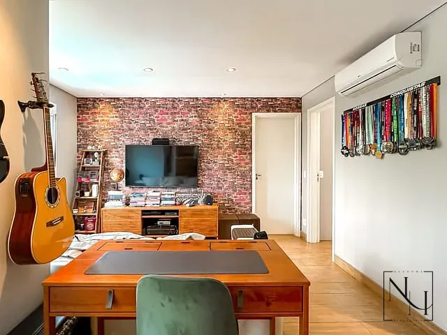 Apartamento com 91m² 2 quartos e 3 banheiros, à venda, no bairro Brooklin Paulista em São Paulo
