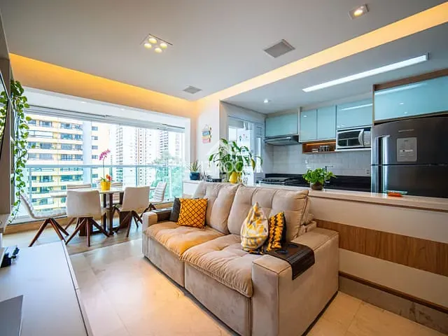 Apartamento com 65m² 2 quartos e 2 banheiros, à venda, no bairro Brooklin em São Paulo