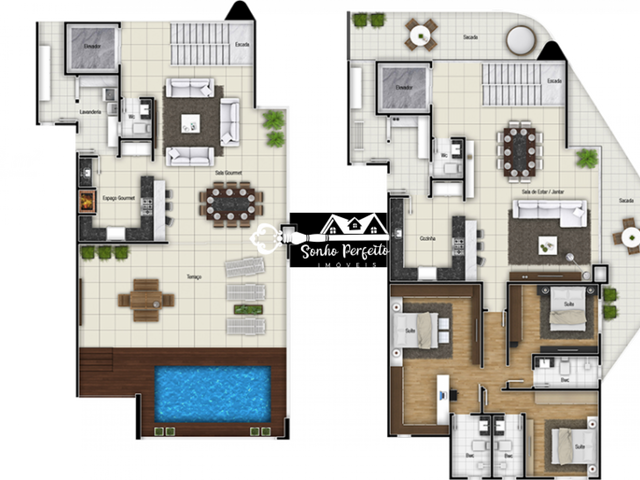 Foto do Apartamento - COBERTURA EDIFÍCIO VIVERE SPACE HOME | Sonho Perfeito Imóveis